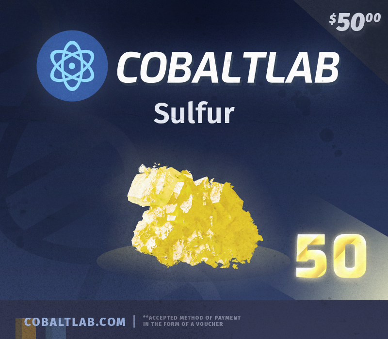 

Cobaltlab.tech 50 Sulfur Gift Card