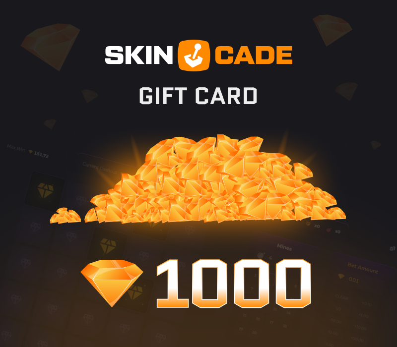 Skincade 1000 Gems Gift Card