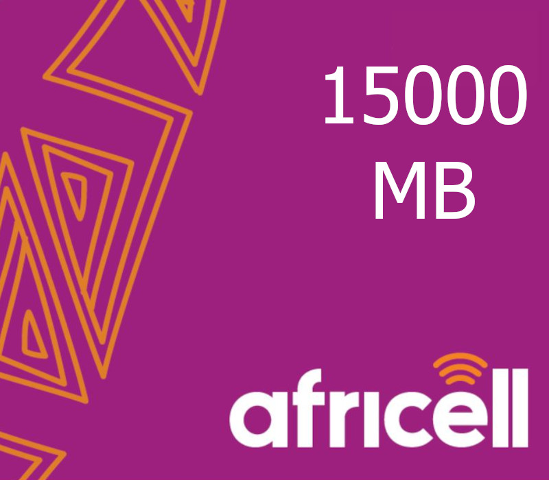 

Africell 15000MB Data Mobile Top-up SL