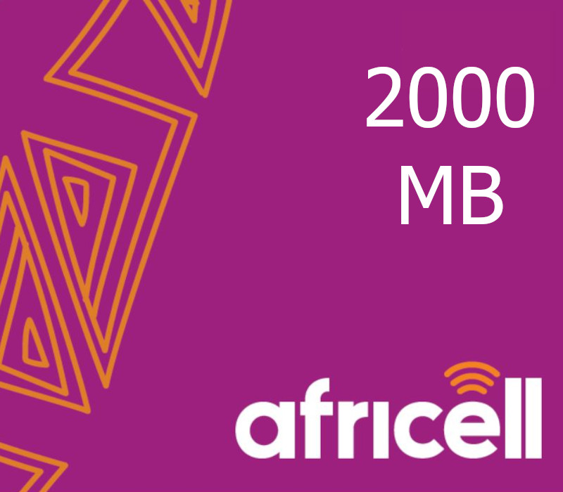 

Africell 2000MB Data Mobile Top-up SL