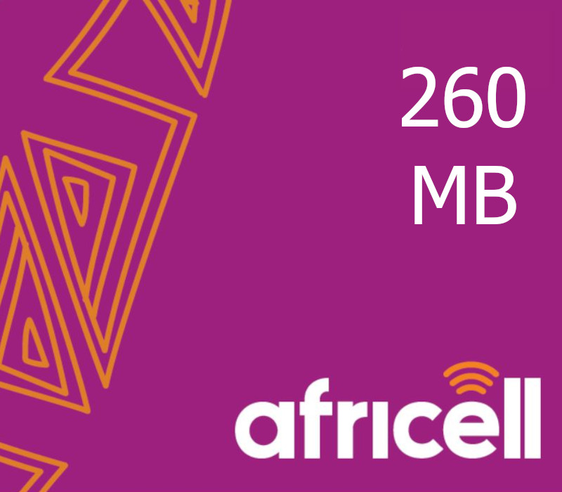 

Africell 260MB Data Mobile Top-up SL