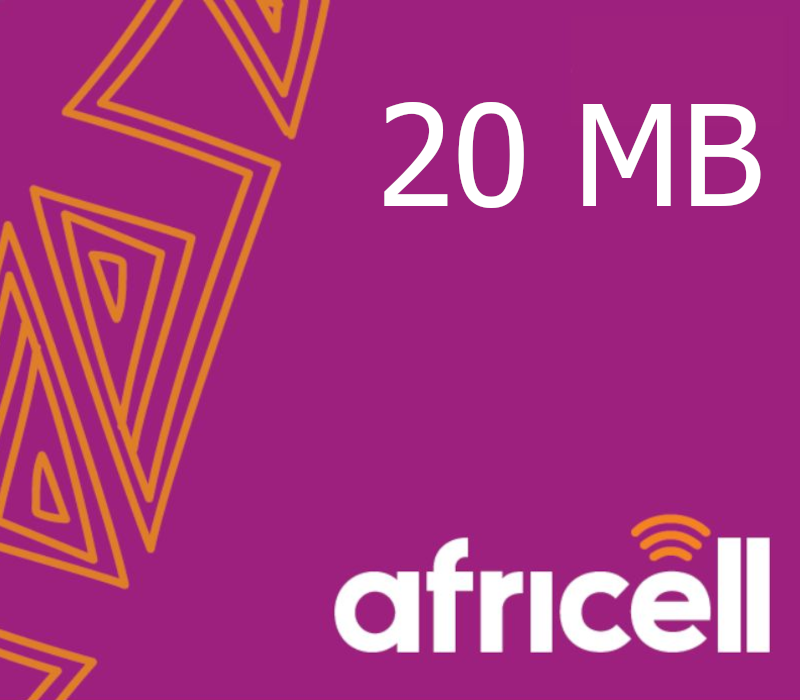 

Africell 20 MB Data Mobile Top-up GM