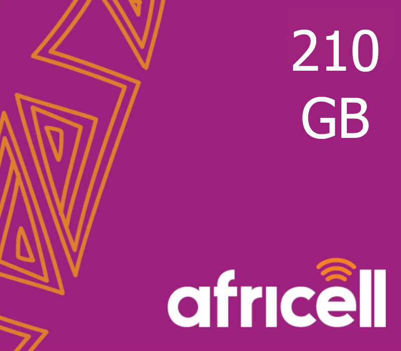 

Africell 210 GB Data Mobile Top-up CG