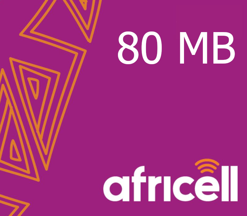 

Africell 80 MB Data Mobile Top-up GM