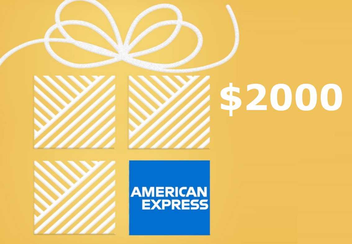 American Express $2000 US Gift Card