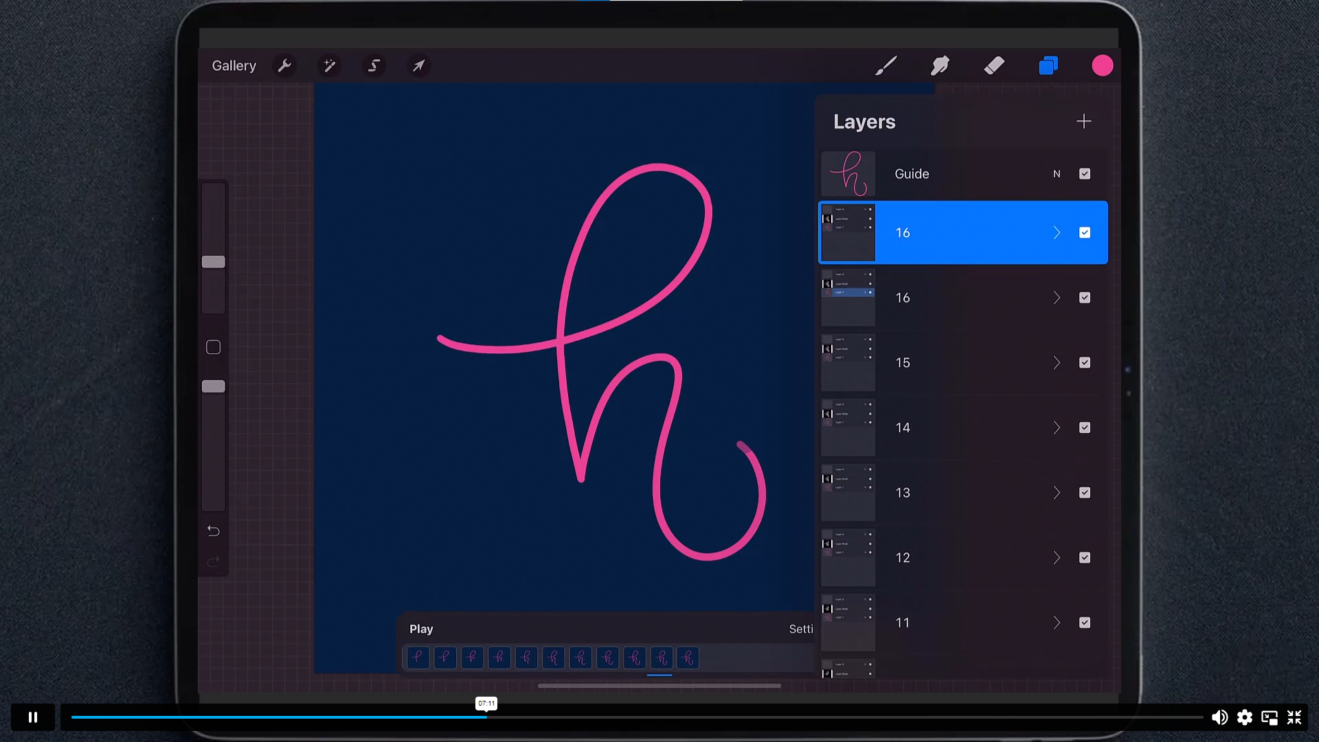 Animated Lettering in Procreate Alpha Academy Code