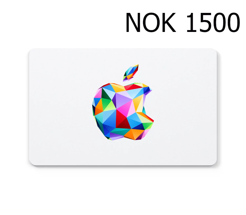 

Apple 1500 NOK Gift Card NO