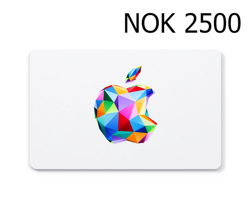 

Apple 2500 NOK Gift Card NO