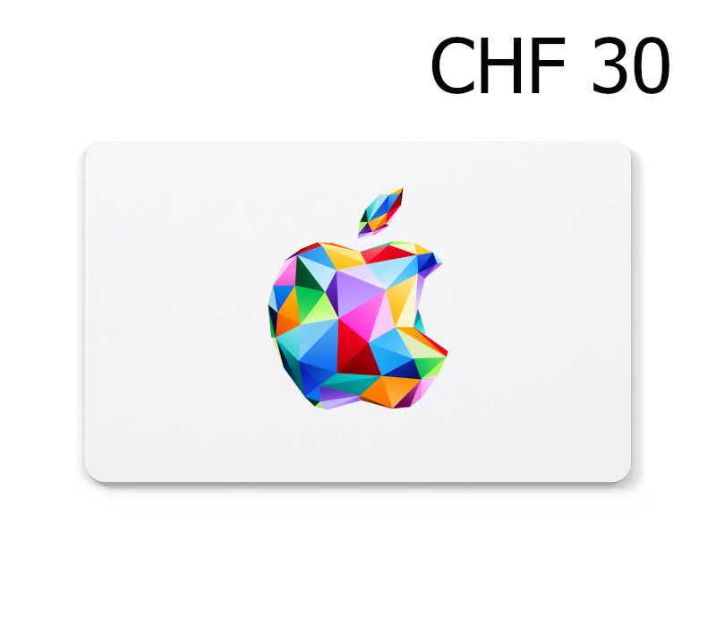 

Apple 30 CHF Gift Card CH