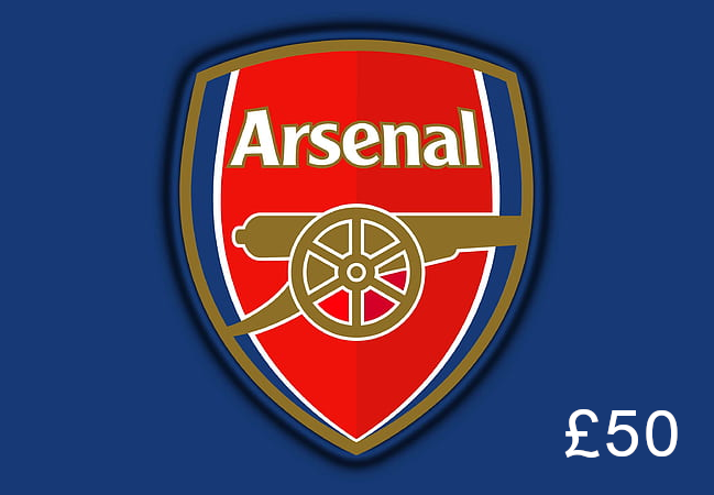 Arsenal F.C. £50 Gift Card UK