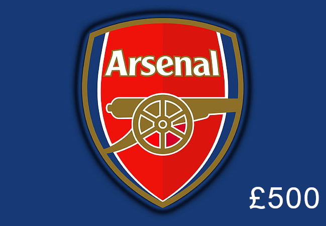 Arsenal F.C. £500 Gift Card UK