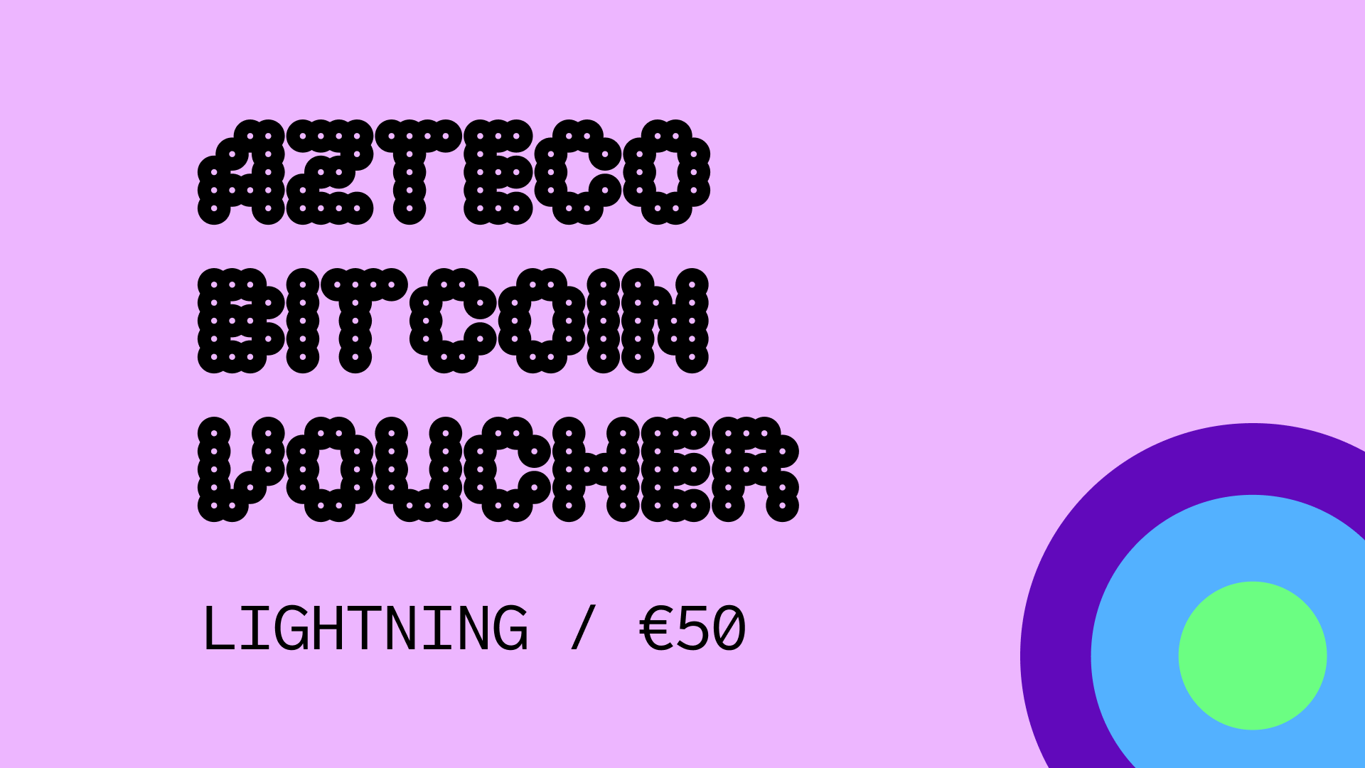 Azteco Bitcoin Lighting €50 Voucher