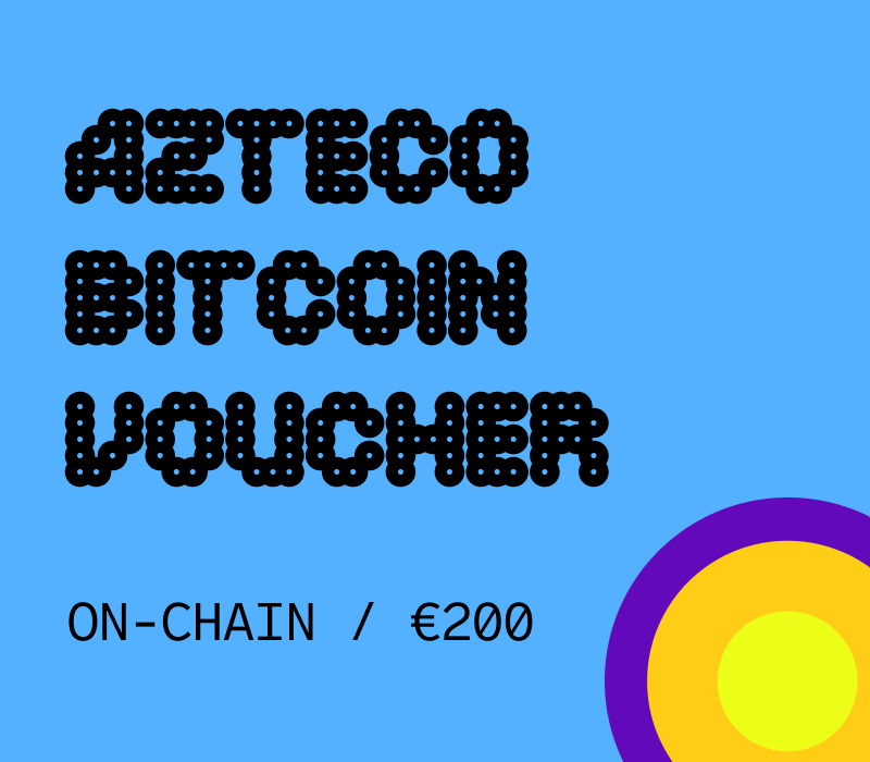 

Azteco Bitcoin On-Chain €200 Voucher