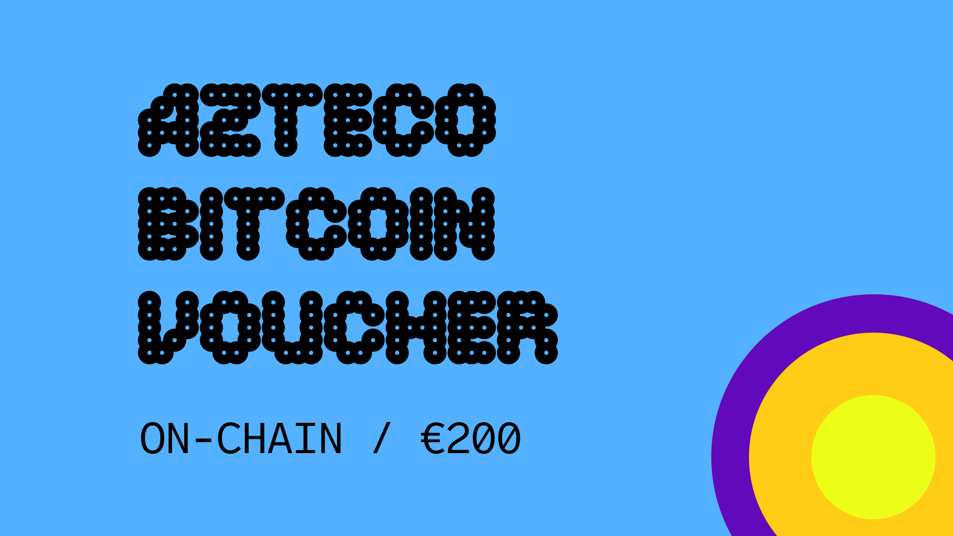 Azteco Bitcoin On-Chain €200 Voucher