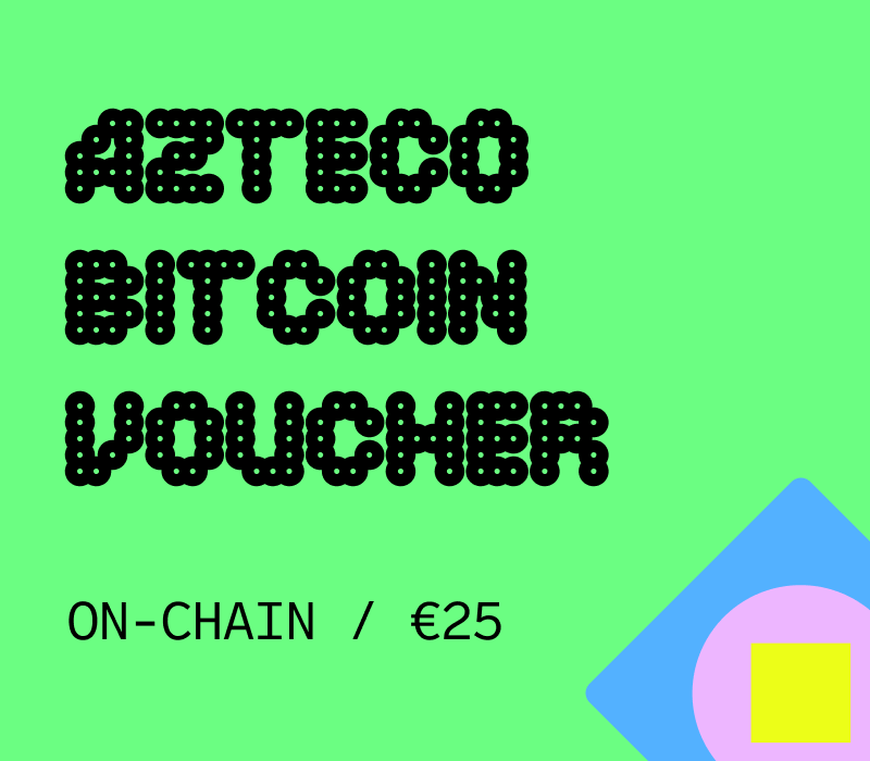 

Azteco Bitcoin On-Chain €25 Voucher