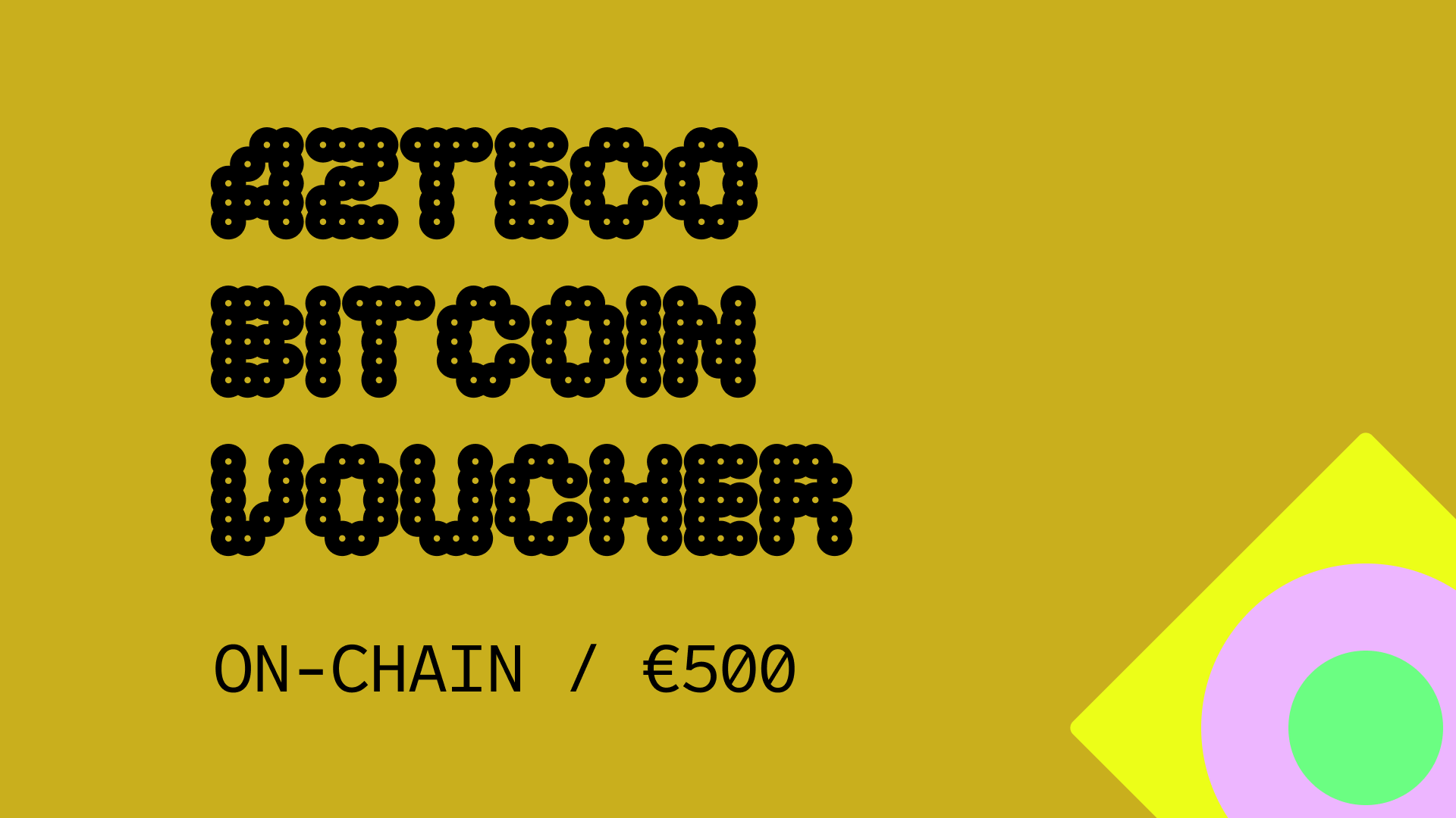 Azteco Bitcoin On-Chain €500 Voucher