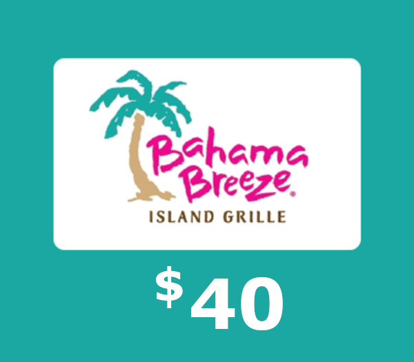 Bahama Breeze $40 Gift Card US