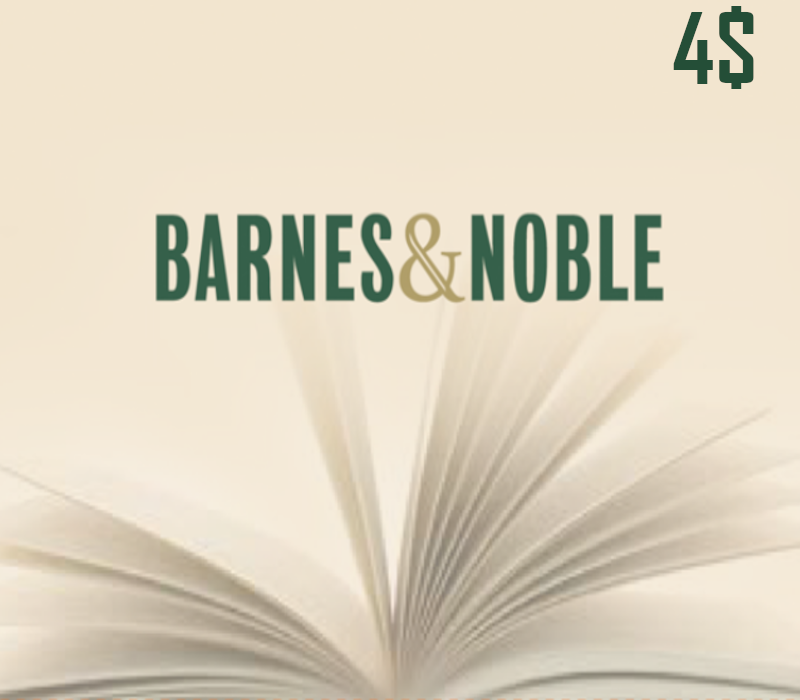 

Barnes and Noble $4 Gift Card US