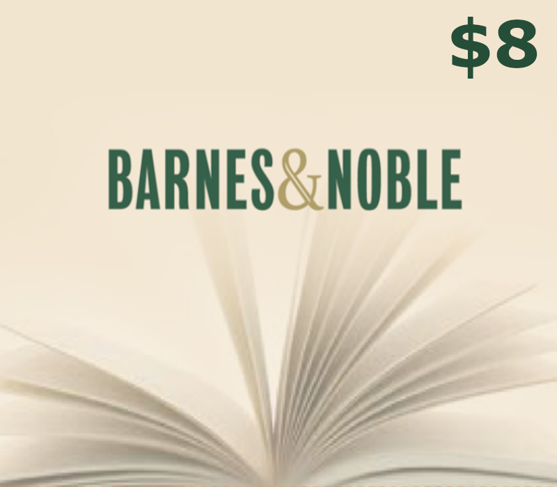 

Barnes and Noble $8 Gift Card US