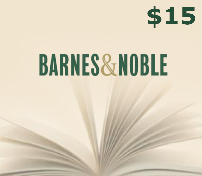 Barnes and Noble $15 Gift Card US