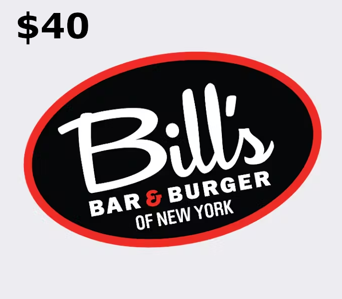 Bill's Bar & Burger $40 Gift Card US