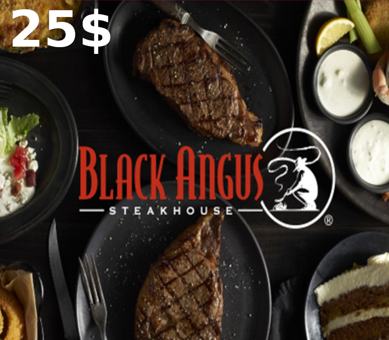 

Black Angus Steakhouse $25 Gift Card US