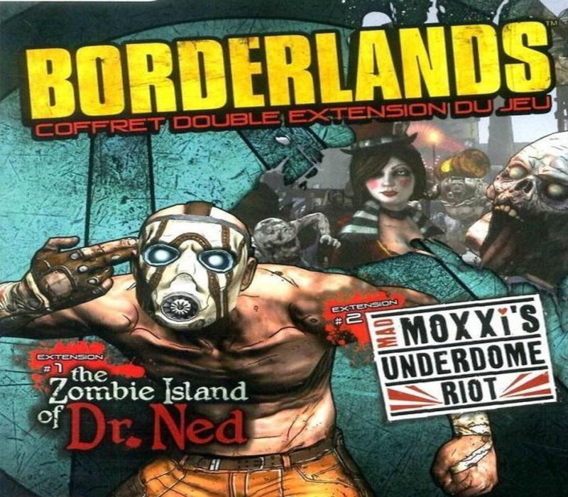 

Borderlands Double Game Add-on Pack - The Zombie Island of Dr. Ned + Mad Moxxi's Underdome Riot DLC Steam CD Key