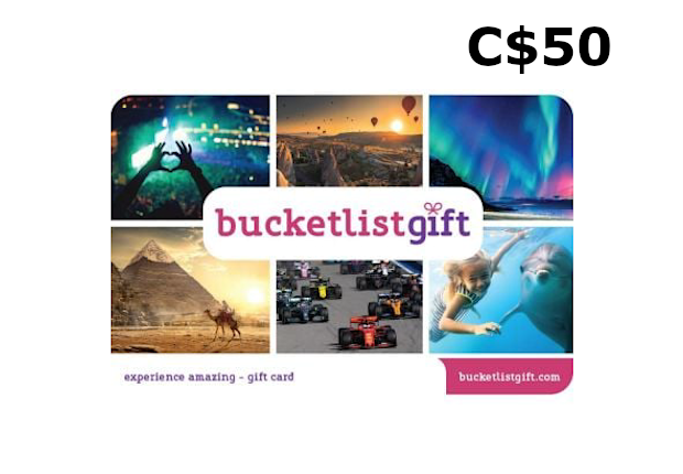 BucketlistGift C$50 Gift Card CA screenshot 1