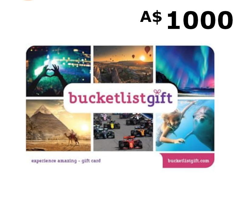 

BucketlistGift A$1000 Gift Card AU