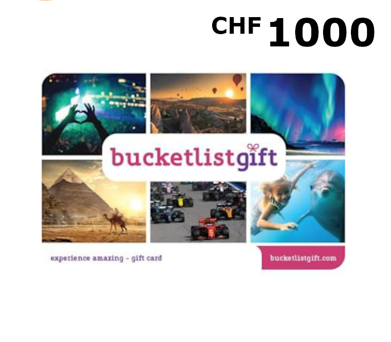 

BucketlistGift 1000 CHF Gift Card CH