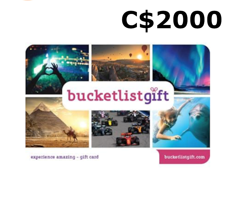 

BucketlistGift C$2000 Gift Card CA