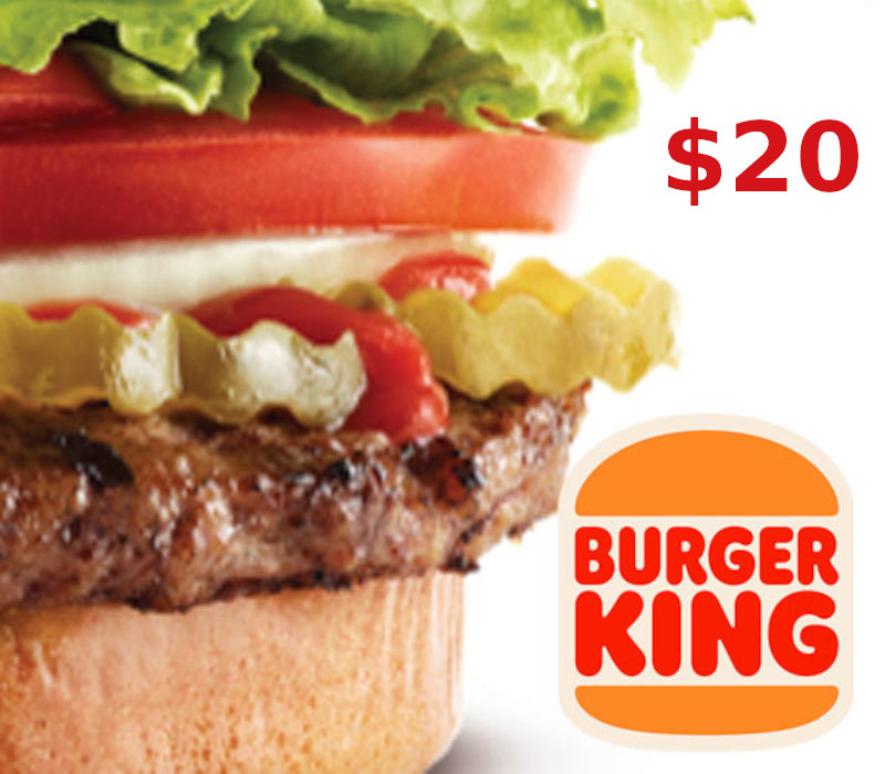 

Burger King $20 Gift Card US