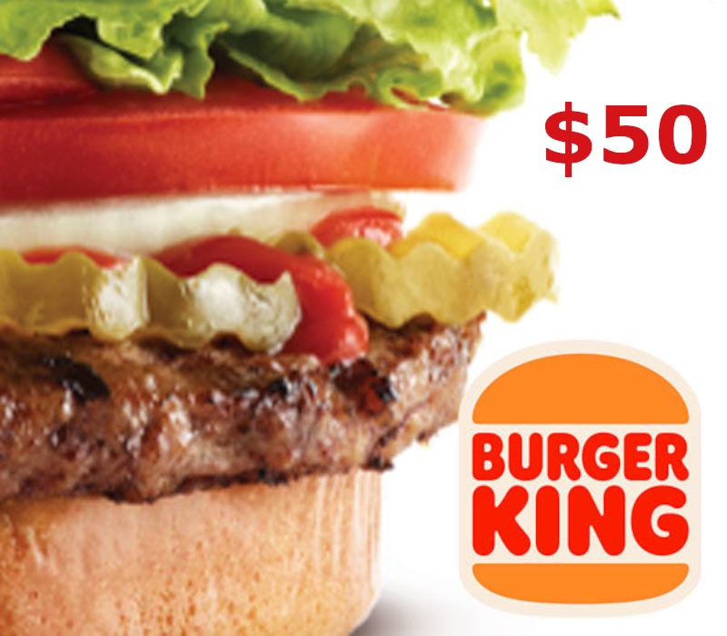 

Burger King $50 Gift Card US