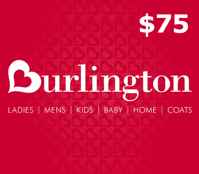 Burlington $75 Gift Card US