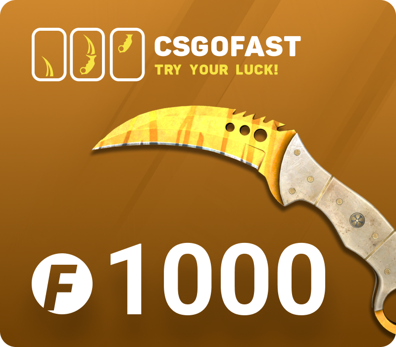 

CSGOFAST 1000 Fast Coins Gift Card