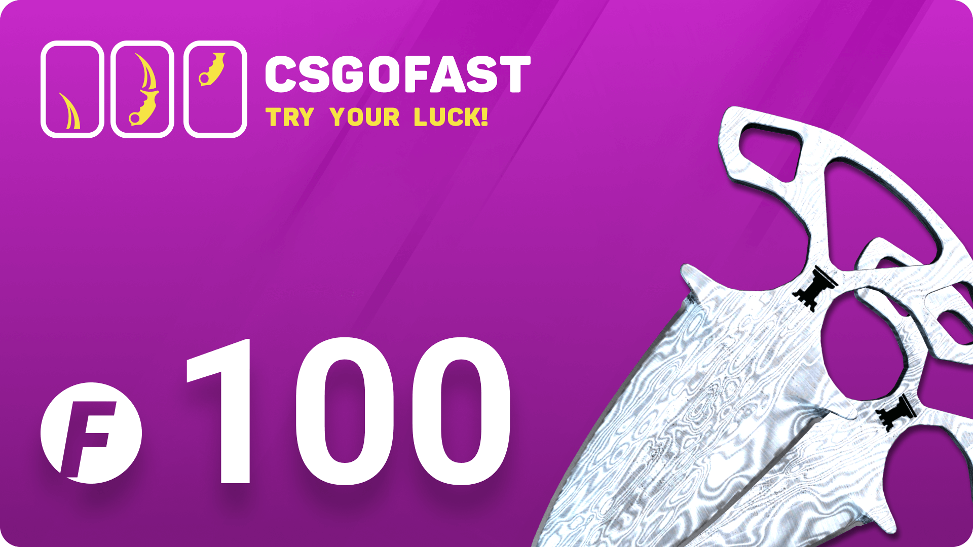 CSGOFAST 100 Fast Coins Gift Card