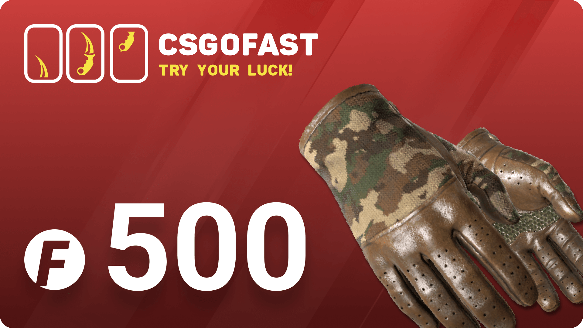 CSGOFAST 500 Fast Coins Gift Card
