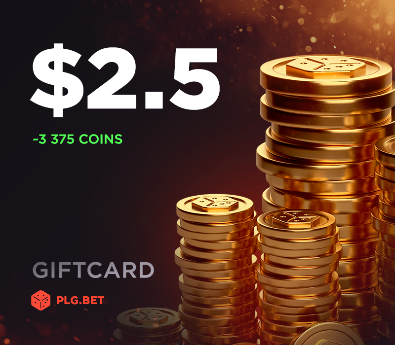 

PLG.BET $2.5 Gift Card