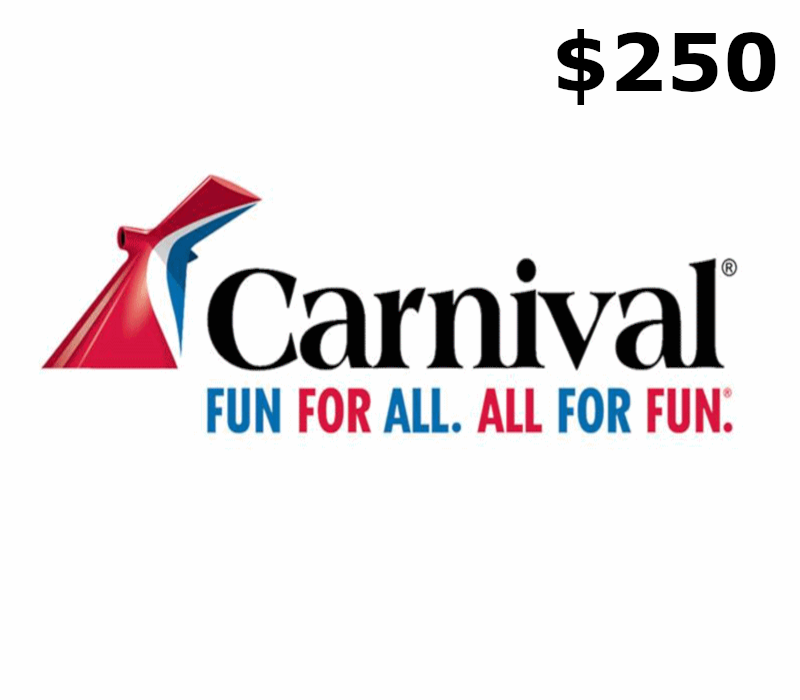 

Carnival Cruise Lines $250 Gift Card US