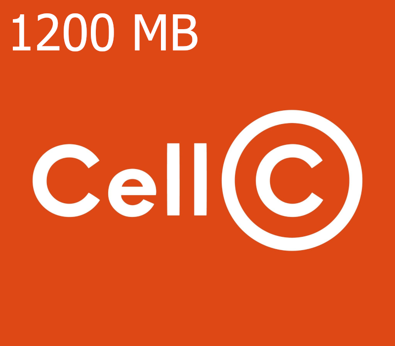 

CellC 1200 MB Data Mobile Top-up ZA