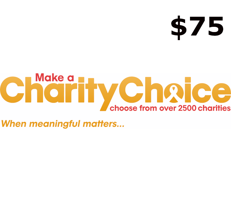 CharityChoice $75 Gift Card US