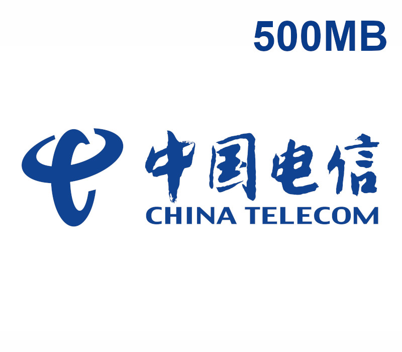 

China Telecom 500MB Data Mobile Top-up CN