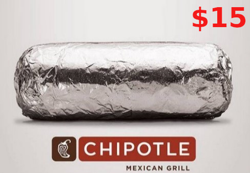 Chipotle $15 Gift Card US