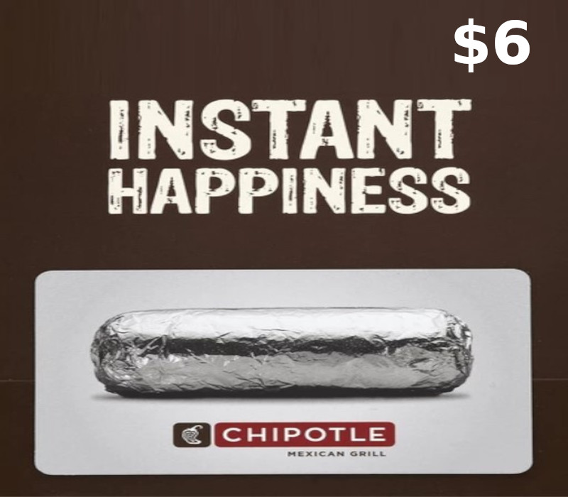 

Chipotle $6 Gift Card US