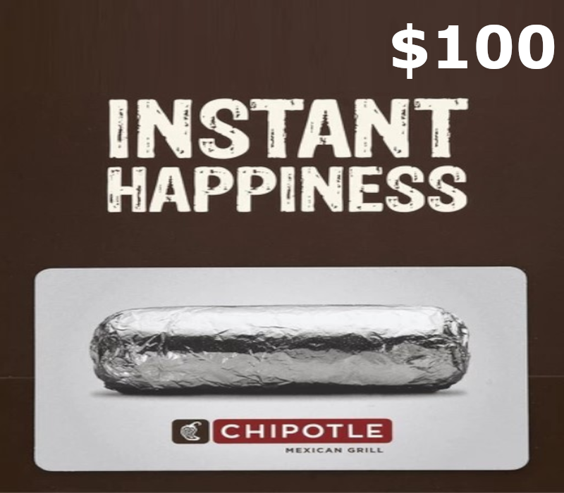 

Chipotle $100 Gift Card US