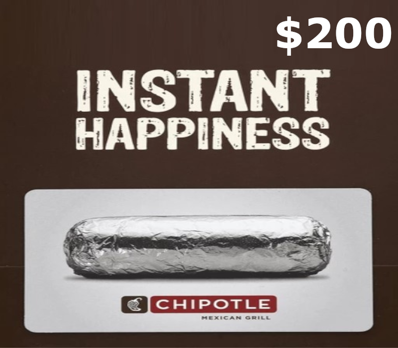 Chipotle $200 Gift Card US