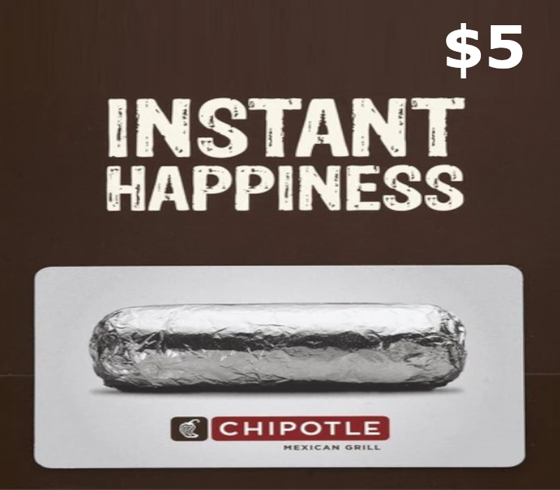 

Chipotle $5 Gift Card US