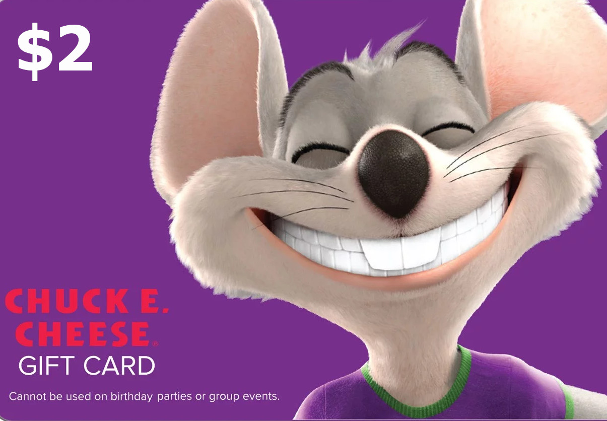 Chuck E. Cheese $2 Gift Card US screenshot 1