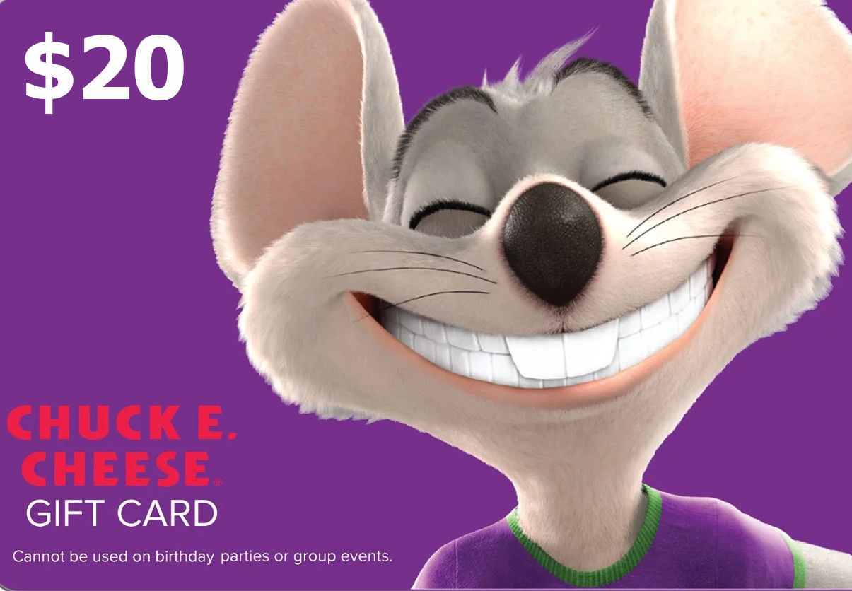 Chuck E. Cheese $20 Gift Card US screenshot 1