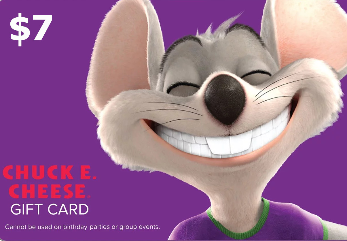 Chuck E. Cheese $7 Gift Card US screenshot 1